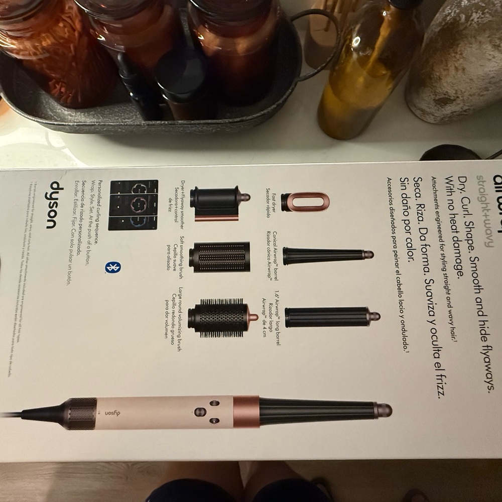 Dyson Hair Styler in Black and Copper
